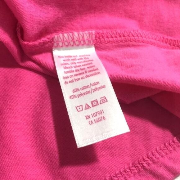 Justice Girls Graphic T-Shirt Pink Multi (Happy Go Lucky) Size 7 - Picture 4 of 5